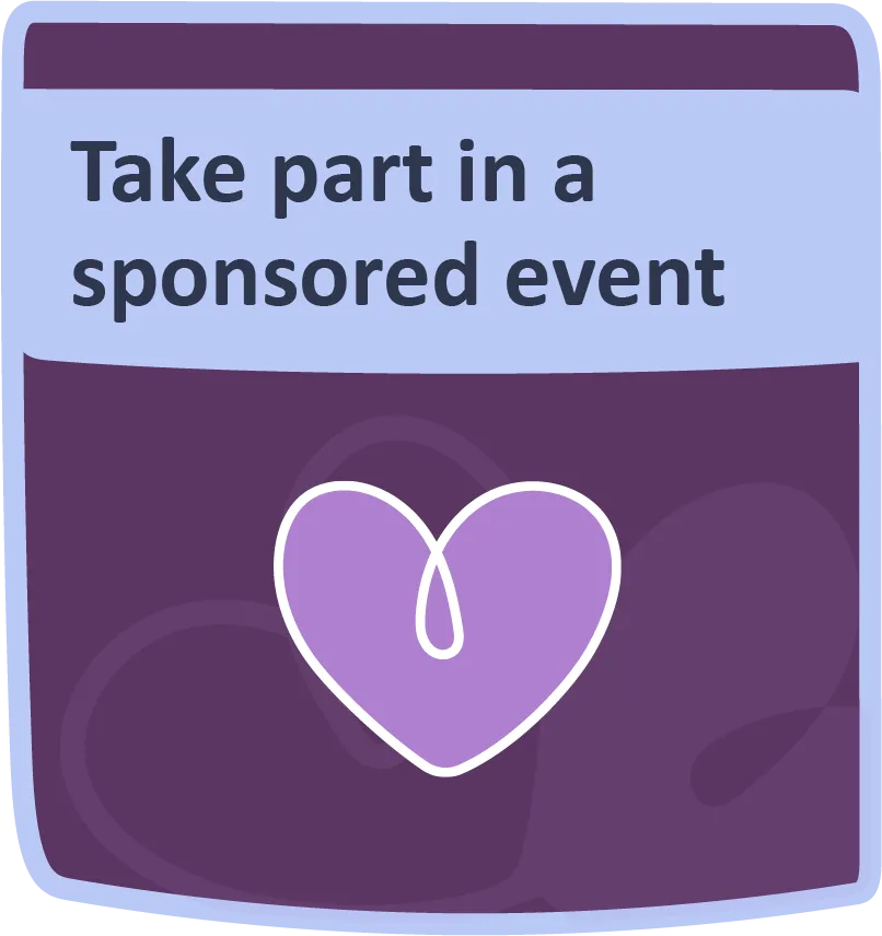 Take part in a sponsored event